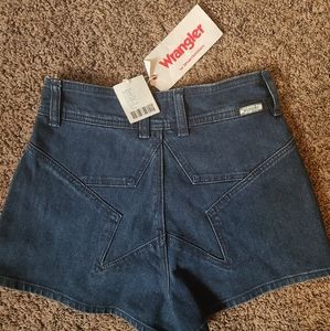 Wrangler Star High-rise Cheeky Denim Short in Indigo